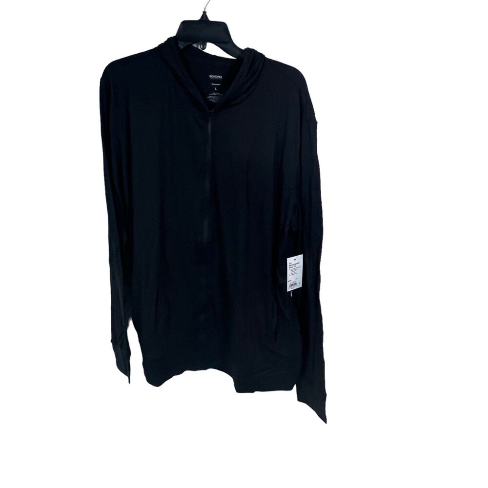 Seriously Soft Men's Size Large Sleep Sweater Soft And Cozy Color Black